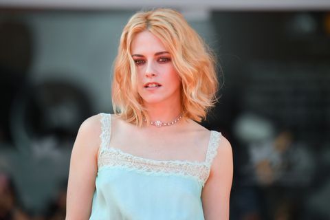 venice, italy   september 03 kristen stewart attends the red carpet of the movie spencer during the 78th venice international film festival on september 03, 2021 in venice, italy photo by stephane cardinale   corbiscorbis via getty images