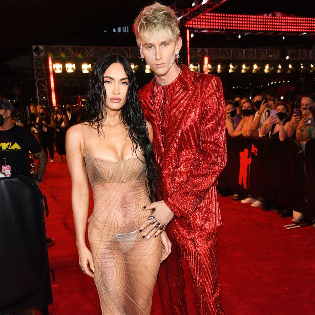 new york, new york   september 12 l r megan fox and machine gun kelly attend the 2021 mtv video music awards at barclays center on september 12, 2021 in the brooklyn borough of new york city photo by kevin mazurmtv vmas 2021getty images for mtv viacomcbs