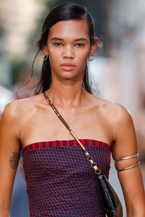 new york, new york   september 12 a model walks the runway during the tory burch ready to wear springsummer 2022 fashion show as part of the new york fashion week on september 12, 2021 in new york city photo by victor virgilegamma rapho via getty images