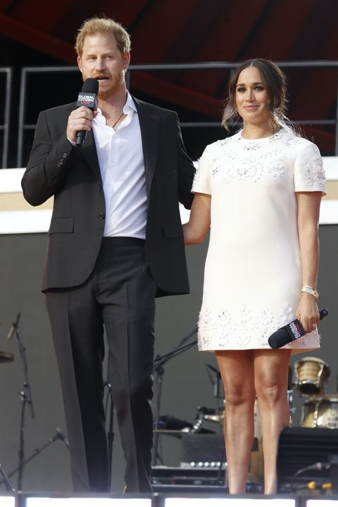 meghan markle and prince harry at the global citizen live concert