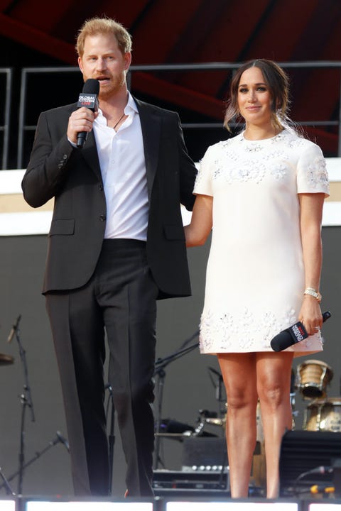 meghan markle and prince harry at the global citizen live concert