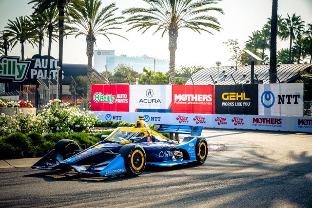long beach, california   september 25 indycar driver jimmie johnson, driving the 48 car during practice rounds at the 2021 acura grand prix of long beach on september 25, 2021 in long beach, california photo by greg dohertygetty images