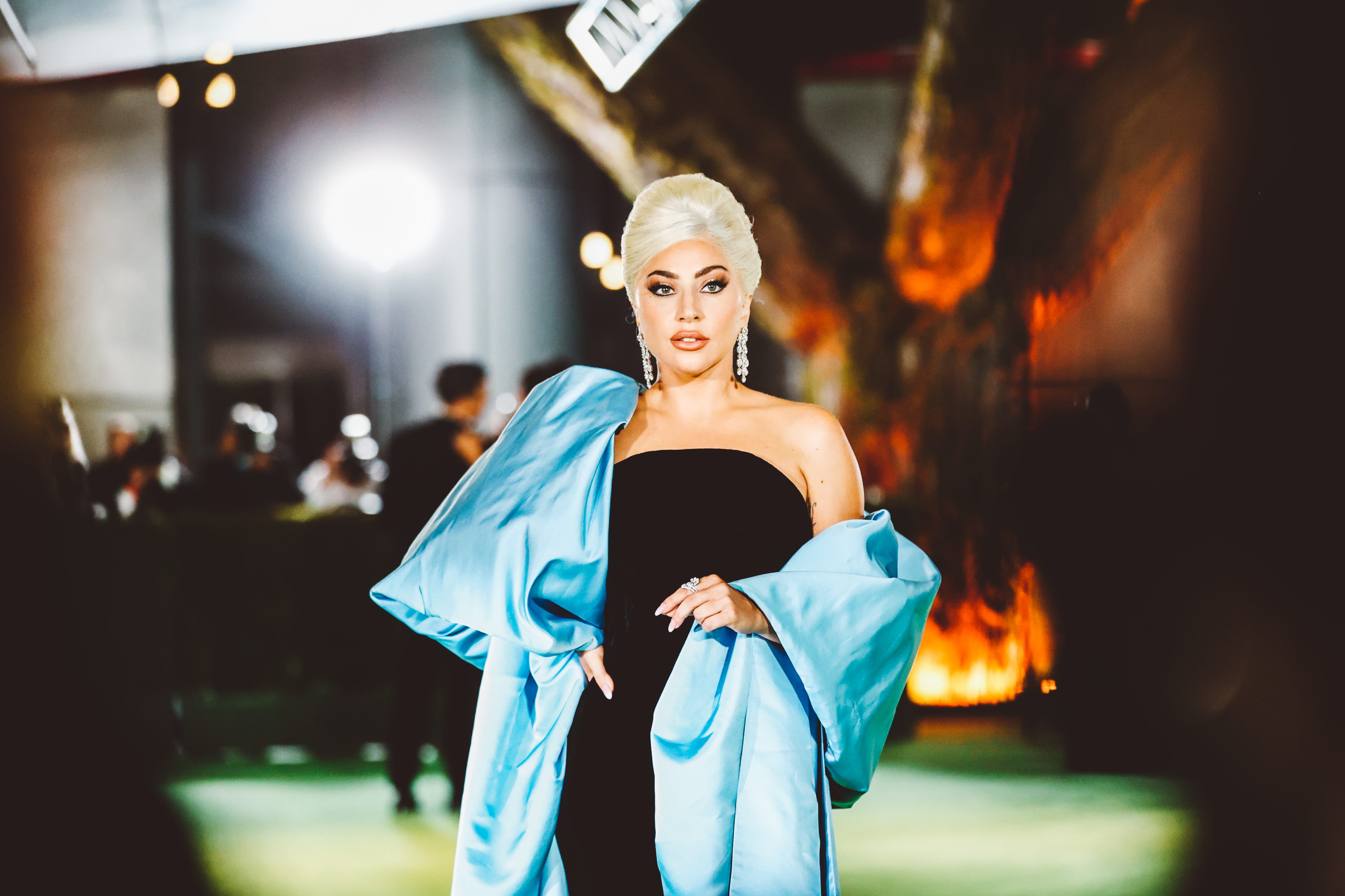 Lady Gaga Stunned in a Dramatic Old Hollywood Look at the Academy Museum of Motion Pictures Opening Gala