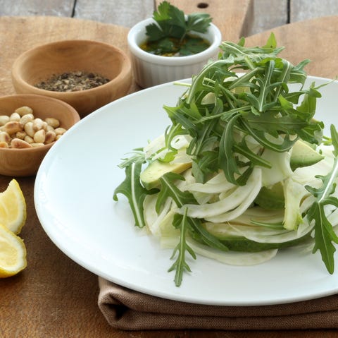 Venkelsalade met rucola en pistache Venkelsalade met rucola en pistache