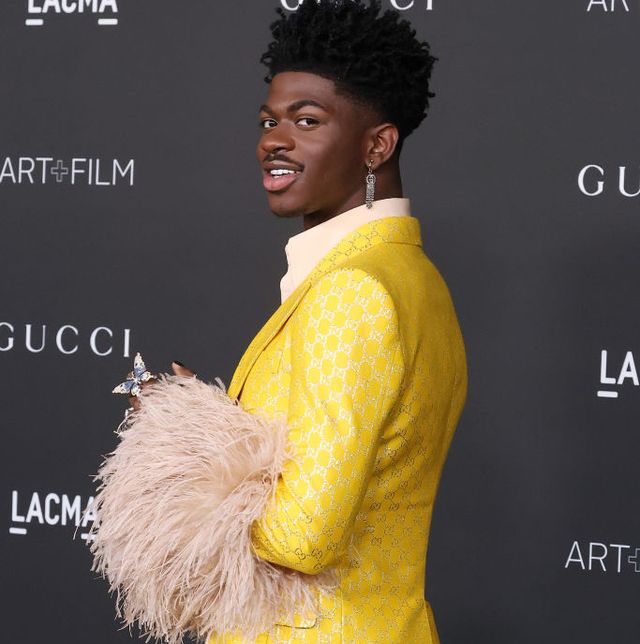 los angeles, california   november 06 lil nas x attends the 2021 lacma art  film gala presented by gucci at los angeles county museum of art on november 06, 2021 in los angeles, california photo by taylor hillwireimage
