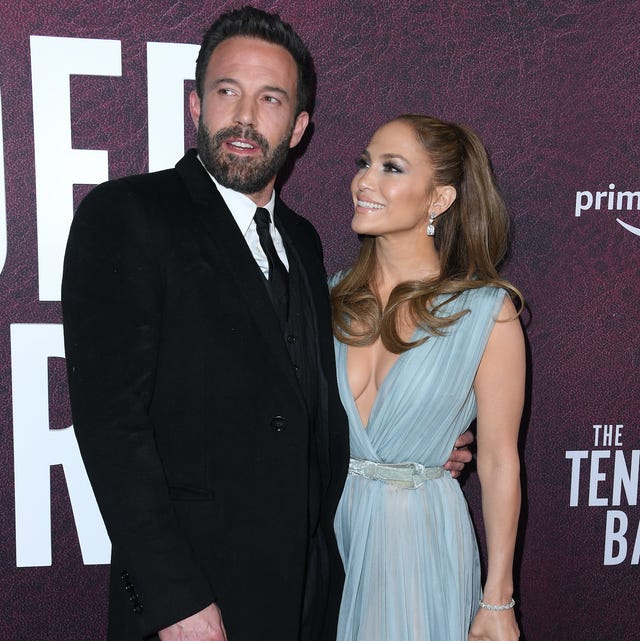 hollywood, california   december 12 ben affleck and jennifer lopez arrives at the los angeles premiere of amazon studio's "the tender bar" at tcl chinese theatre on december 12, 2021 in hollywood, california photo by steve granitzfilmmagic