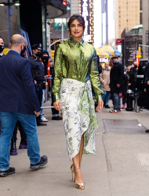 priyanka chopra in new york city on december 16, 2021