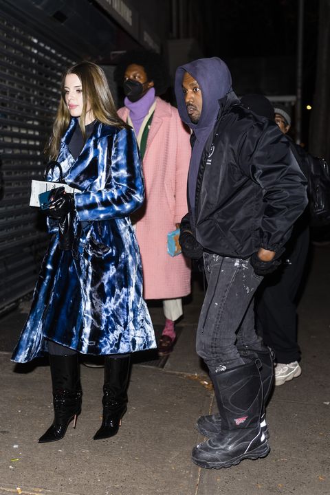kanye west and julia fox out on their second date on january 4, 2021
