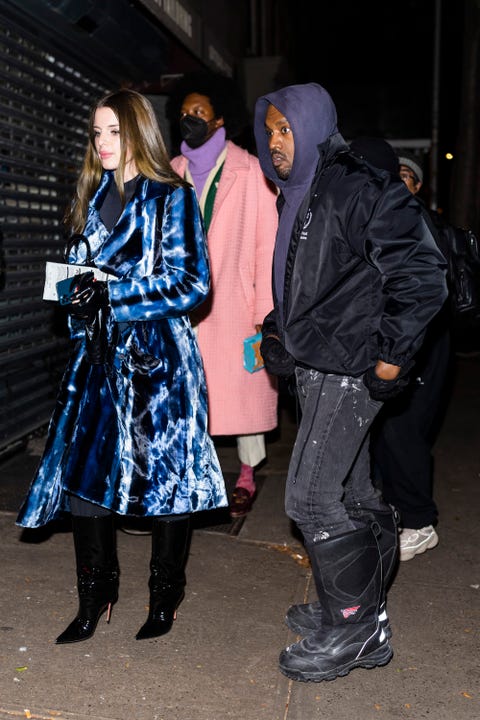 kanye west and julia fox out on their second date on january 4, 2021