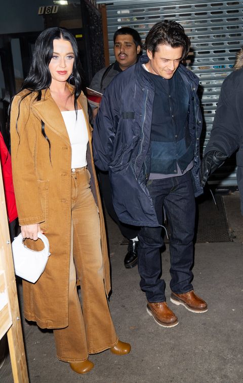 katy perry and orlando bloom in new york city on january 28, 2022