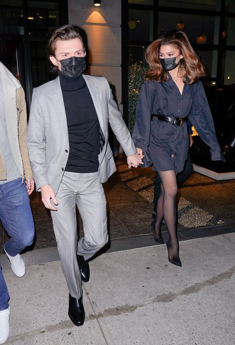 tom holland and zendaya in new york city on february 16, 2022