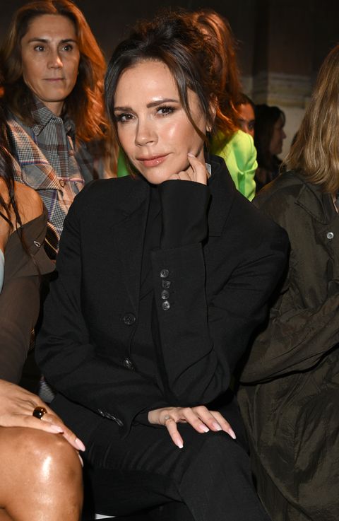 london, england   february 21 victoria beckham attends the supriya lele show during london fashion week february 2022 at the bfc newgen show space on february 21, 2022 in london, england photo by jeff spicerbfcgetty images for bfc
