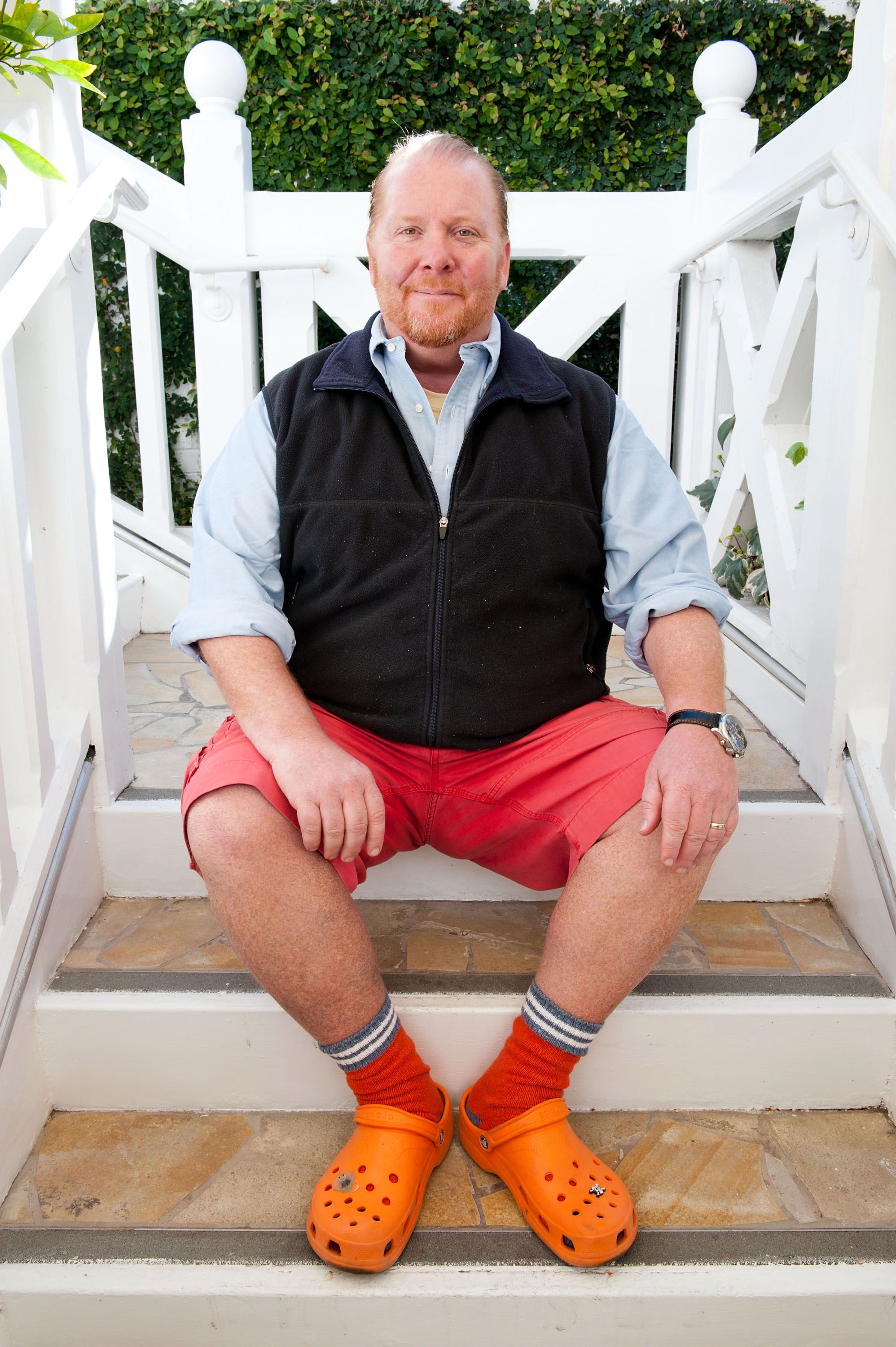 man in crocs