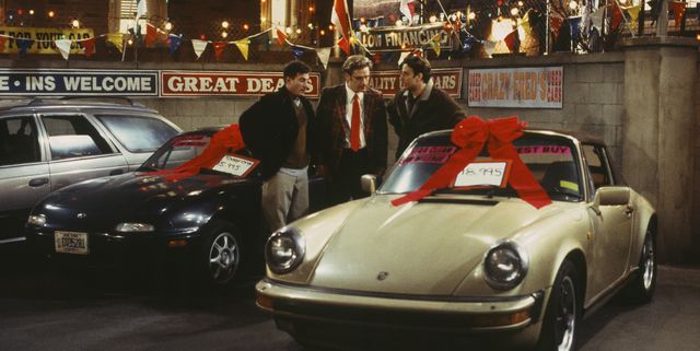 caroline in the city    caroline and the used car salesman episode 11    air date 12081997    pictured l r andy lauer as charlie, malcolm gets as richard karinsky, eric lutes as del cassidy  photo by margaret c nortonnbcu photo banknbcuniversal via getty images via getty images
