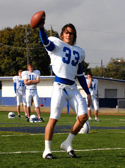 Friday Night Lights friday night lights leave no one behind episode 14 air date 02012008 pictured taylor kitsch as tim riggins photo by bill recordsnbcu photo banknbcuniversal via getty images via getty images