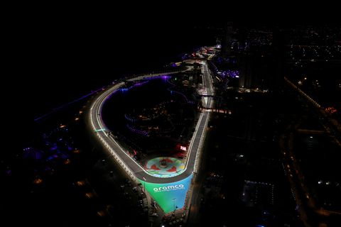 JEDDAH, ARABIE SAOUDITE - 25 MARS Une vue générale de la piste pendant les entraînements avant le Grand Prix d'Arabie Saoudite de F1 sur le circuit de la corniche de Jeddah le 25 mars 2022 à Djeddah, Arabie Saoudite Photo de Lars Barongetty Images