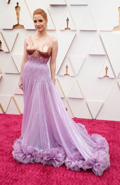 hollywood, california march 27 jessica chastain attends the 94th annual academy awards at hollywood and highland on march 27, 2022 in hollywood, california photo by kevin mazurwireimage