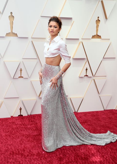 hollywood, california   march 27 zendaya attends the 94th annual academy awards at hollywood and highland on march 27, 2022 in hollywood, california photo by david livingstongetty images