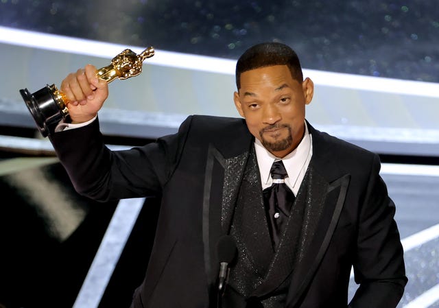 hollywood, california   march 27 will smith accepts the actor in a leading role award for ‘king richard’ onstage during the 94th annual academy awards at dolby theatre on march 27, 2022 in hollywood, california photo by neilson barnardgetty images