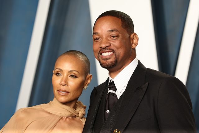 beverly hills, california   march 27 l r jada pinkett smith and will smith attend the 2022 vanity fair oscar party hosted by radhika jones at wallis annenberg center for the performing arts on march 27, 2022 in beverly hills, california photo by arturo holmesfilmmagic