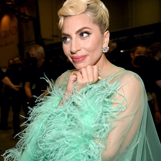 64th Annual GRAMMY Awards - Backstage las vegas, nevada april 03 lady gaga attends the 64th annual grammy awards at mgm grand garden arena on april 03, 2022 in las vegas, nevada photo by denise truscellogetty images for the recording academy