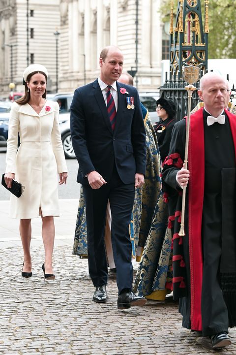 kate middleton and prince william attend the anzac day services