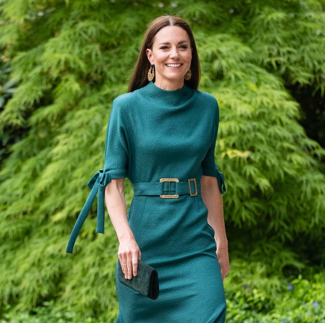 london, england   may 04 catherine, duchess of cambridge arrives to present the queen elizabeth ii award for british design at an event hosted by the british fashion council at design museum on may 04, 2022 in london, england photo by samir husseinwireimage