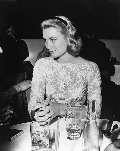 american actress grace kelly 1929   1982 wearing a a lace dress, circa 1955  photo by archive photosgetty images