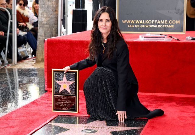 hollywood, california february 27 courteney cox attends her hollywood walk of fame star ceremony on february 27, 2023 in hollywood, california photo by leon bennettgetty images