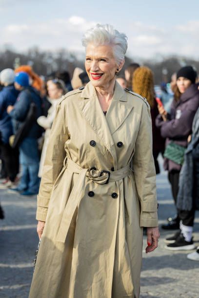 paris, france february 28 maye musk wears belted trench coat outside dior during paris fashion week womenswear fall winter 2023 2024 day two on february 28, 2023 in paris, france photo by christian vieriggetty images