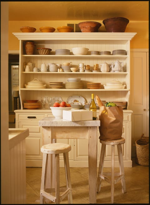 Shelf, Furniture, Shelving, Room, Cabinetry, Hutch, Cupboard, Kitchen, Countertop, Interior design, 