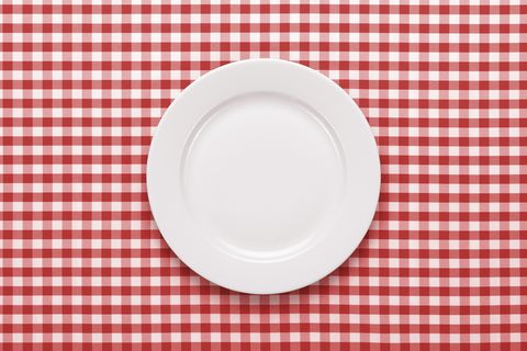 Empty plate on the table