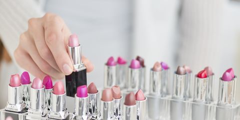 Pink, Lipstick, Cosmetics, Beauty, Lip, Nail, Material property, Nail polish, Lip gloss, Hand, 