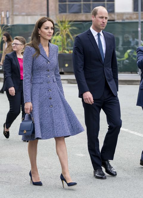manchester, england   may 10 prince william, duke of cambridge and catherine, duchess of cambridge attend the official opening of the glade of light memorial at manchester arena on may 10, 2022 in manchester, england the glade of light memorial commemorates the victims of the terrorist attack that took place after an ariana grande concert at manchester arena on may 22, 2017 photo by mark cuthbertuk press via getty images