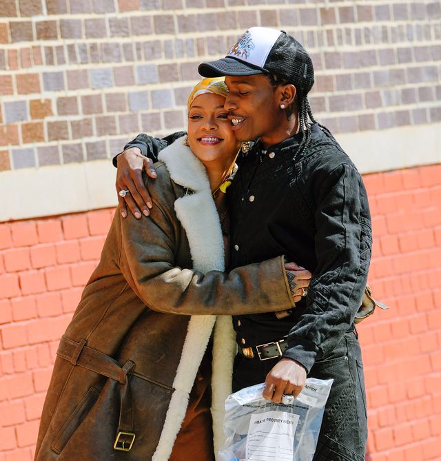 new york, new york   july 10 rihanna and a$ap rocky are seen on set for a music video on july 10, 2021 in new york city photo by gothamgc images