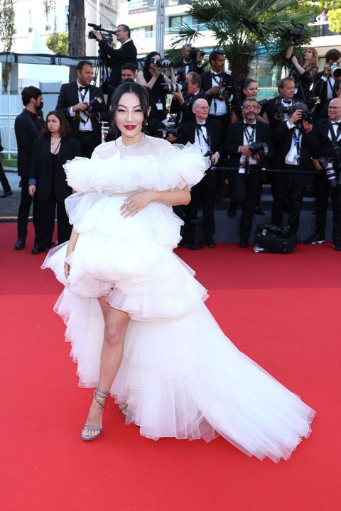 cannes, france   may 19 jessica wang attends the screening of armageddon time during the 75th annual cannes film festival at palais des festivals on may 19, 2022 in cannes, france photo by daniele venturelliwireimage