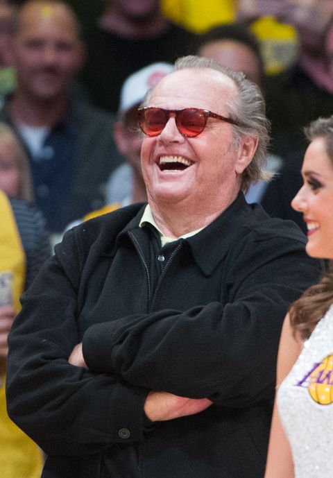 los angeles, ca april 02 jack nicholson attends a basketball game between the dallas mavericks and the los angeles lakers at staples center on april 2, 2013 in los angeles, california photo by noel vasquezgetty images