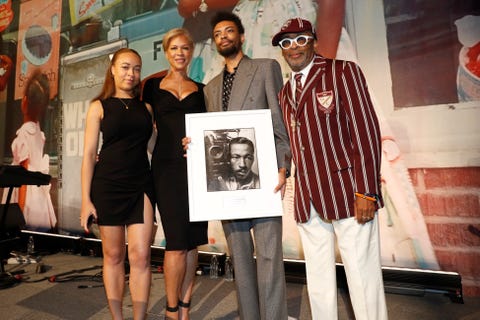 satchel lee, tonya lewis lee, jackson lee and spike lee attend gordon parks foundation awards dinner