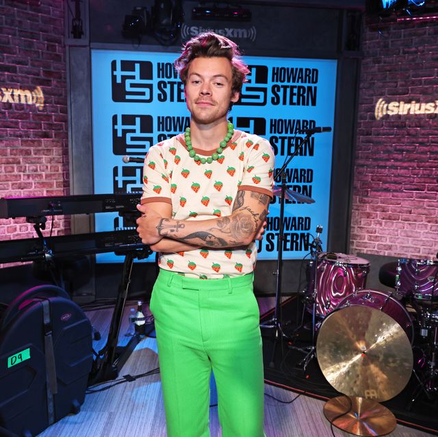 new york, new york   may 18 harry styles visits siriusxms the howard stern show on may 18, 2022 in new york city photo by cindy ordgetty images for siriusxm