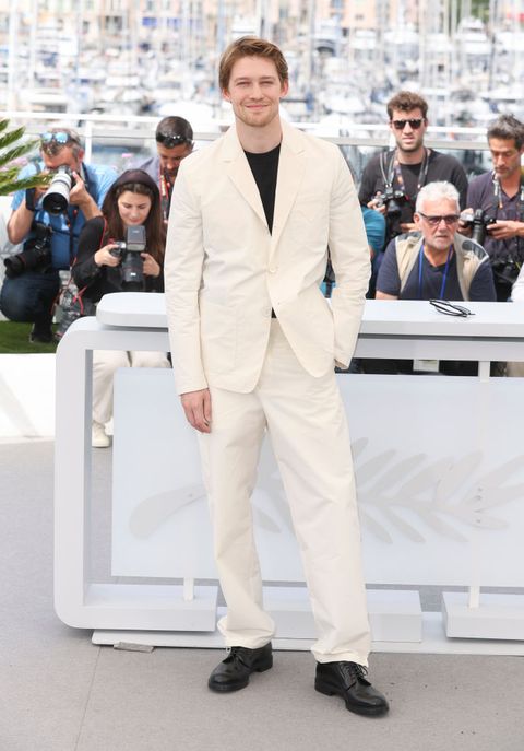 cannes, france   may 26 joe alwyn attends the photocall for stars at noon during the 75th annual cannes film festival at palais des festivals on may 26, 2022 in cannes, france photo by mike marslandwireimage