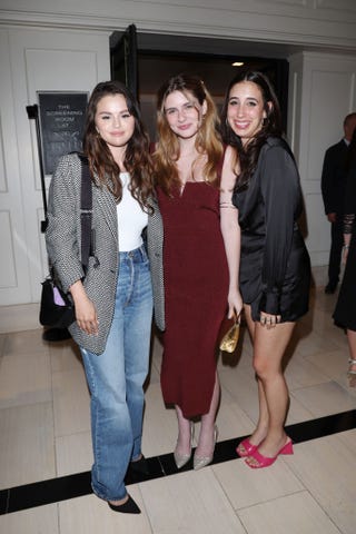 west hollywood, california   may 31 selena gomez, taylor ann thompson and isabella ragomo attend the giving back generation event on may 31, 2022 in west hollywood, california photo by daniele venturelli daniele venturelli  getty images