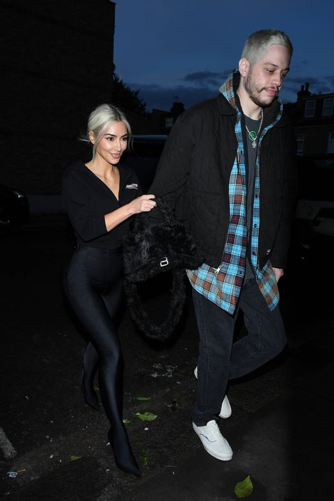 london, england   may 30  kim kardashian and pete davidson are seen on may 30, 2022 in london, england photo by megagc images