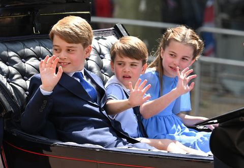 kate middleton and kids at trooping the colour