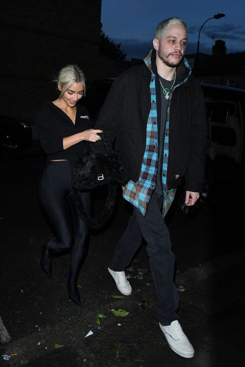 london, england   may 30  kim kardashian and pete davidson are seen on may 30, 2022 in london, england photo by megagc images