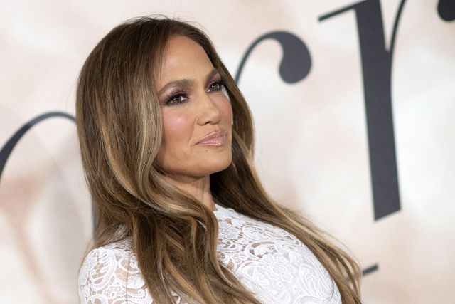 us actress jennifer lopez arrives for a special screening of marry me at the directors guild of america dga in los angeles, february 8, 2022 photo by valerie macon  afp photo by valerie maconafp via getty images