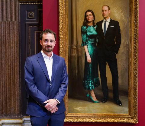 Cambridge, UK Artist Jamie Koas seen at the Fitzwilliam Museum on June 23, England Cambridge, where the Duchess of Cambridge saw his portrait on his official visit to Cambridgeshire on June 23, 2022. United Kingdom Photo: Paul Edwards wpa poolgetty images
