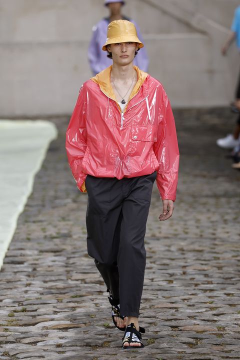 editorial use only   for non editorial use please seek approval from fashion house a model walks the runway during the hermes menswear spring summer 2023 show as part of paris fashion week on june 25, 2022 in paris, france photo by estropgetty images
