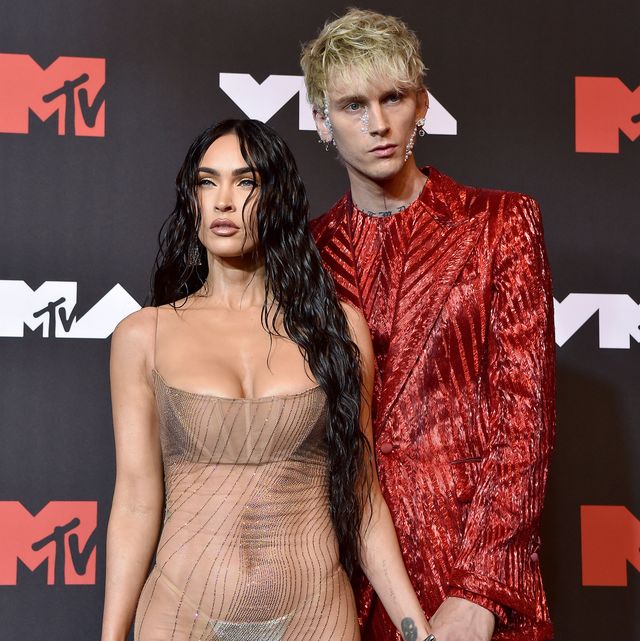 new york, new york   september 12 megan fox and machine gun kelly attend the 2021 mtv video music awards at barclays center on september 12, 2021 in the brooklyn borough of new york city photo by axellebauer griffinfilmmagic