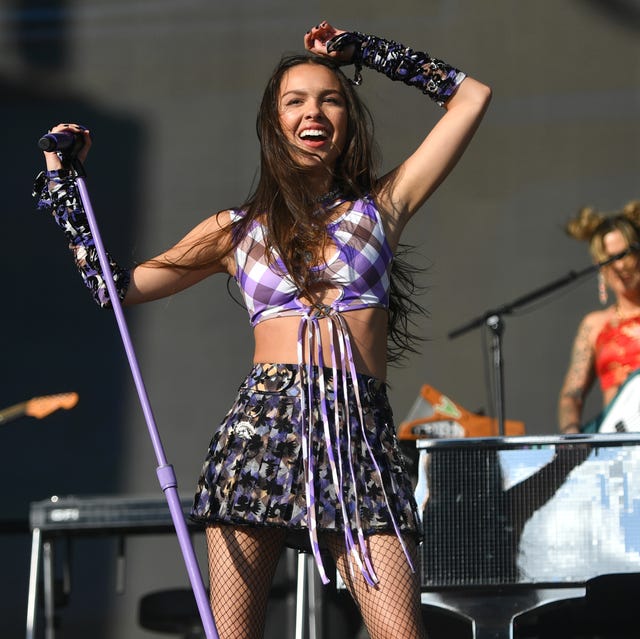 glastonbury, england   june 25 olivia rodrigo performs on the other stage during day four of glastonbury festival at worthy farm, pilton on june 25, 2022 in glastonbury, england photo by dave j hogangetty images