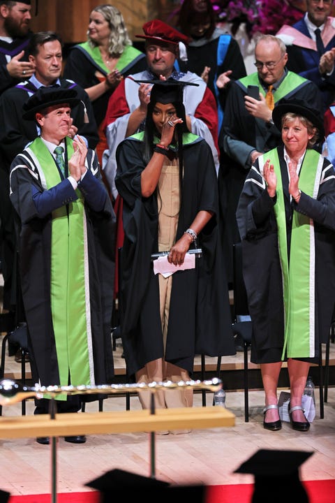 naomi campbell emotional speech honorary phd